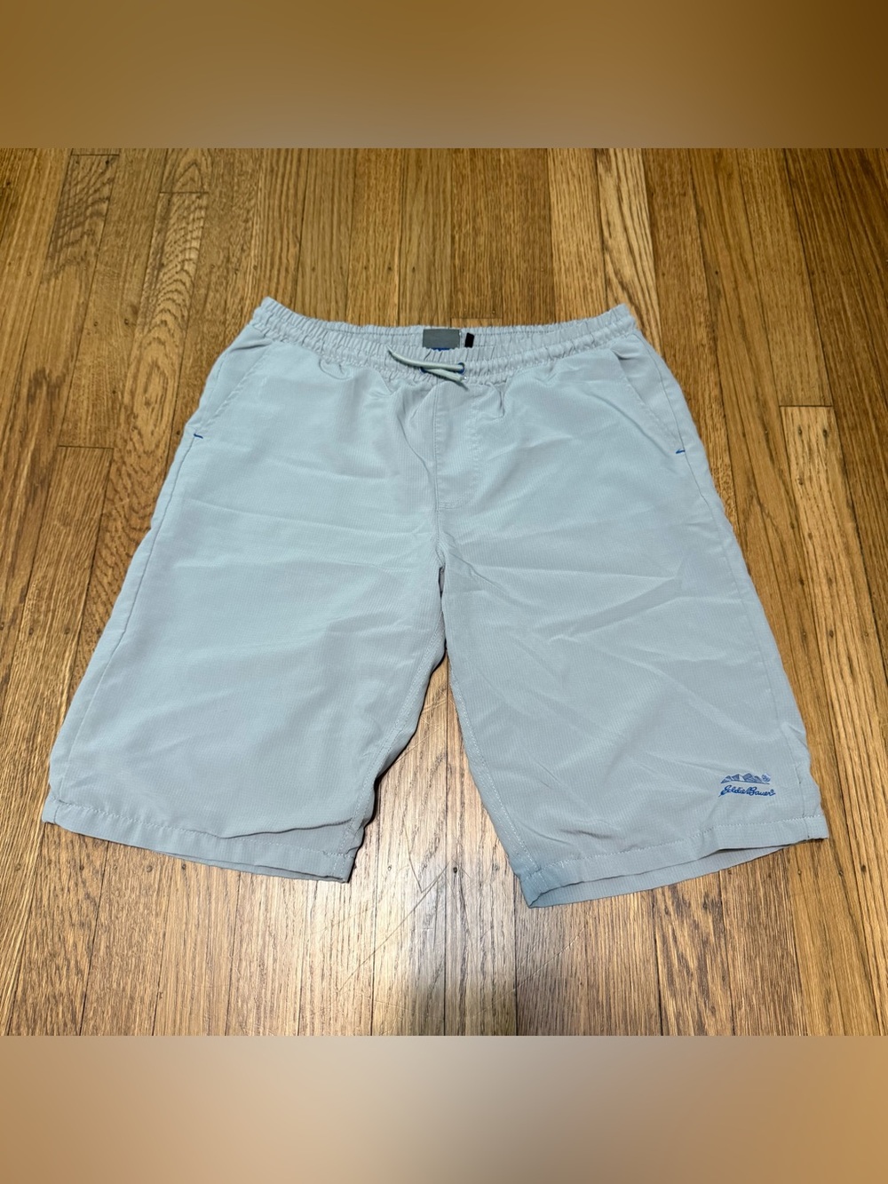 Eddie Bauer Gray Mesh-Lined Athletic Shorts Boys size 18/20